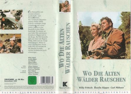 Wo die alten Wälder rauschen VHS Cover