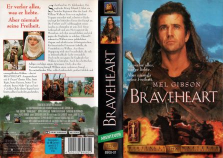 Braveheart VHS Cover