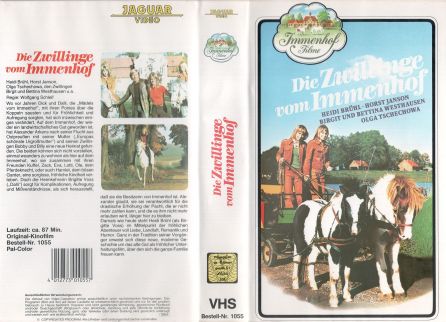 Die Zwillinge vom Immenhof VHS Cover