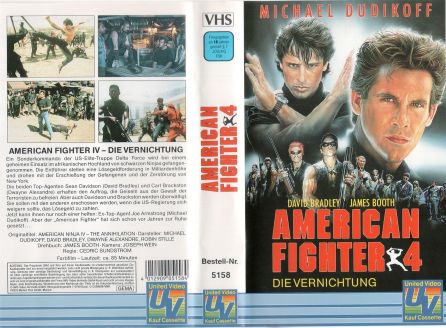 American Fighter 4 Die Vernichtung VHS Cover