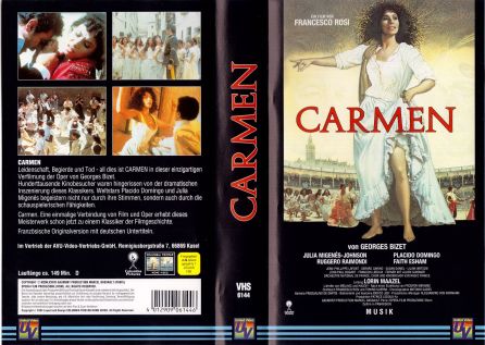 Carmen VHS Cover