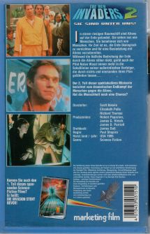 The New Invaders Teil 2 Verleih VHS Rückseite