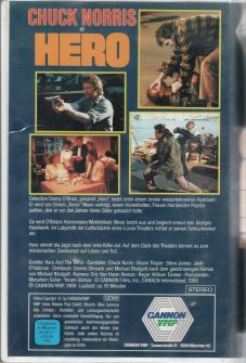 Hero Verleih VHS Rückseite