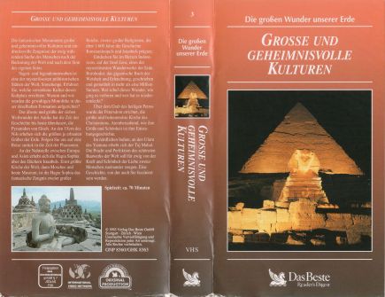 Grosse und geheimnisvolle Kulturen VHS Cover