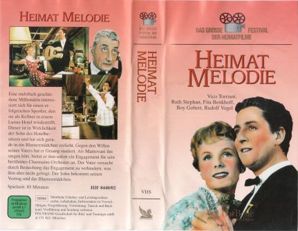 Heimat Melodie VHS Cover
