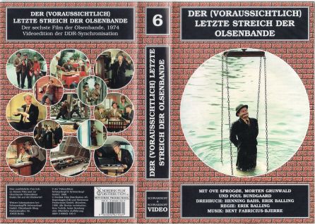 Der (voraussichtlich) letzte Streich der Olsenbande VHS Cover