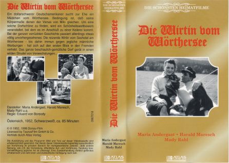 Die Wirtin vom Wörthersee VHS Cover