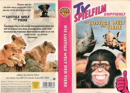 Die lustige Welt der Tiere VHS Cover