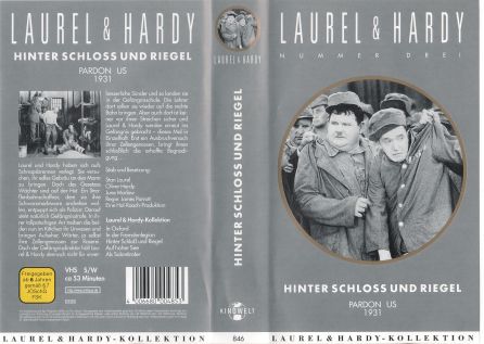 Laurel Hardy 3 Hinter Schloss und Riegel VHS Cover