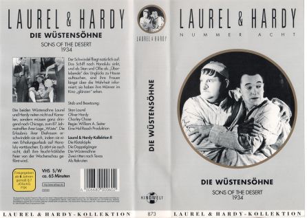 Laurel Hardy 8 Die Wüstensöhne VHS Cover