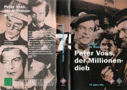 Peter Voss der Millionendieb VHS Cover