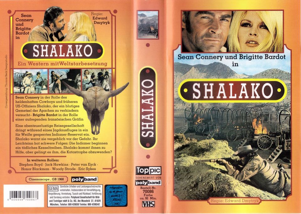 Shalako VHS Cover