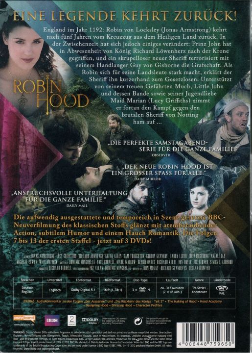 Robin Hood - Staffel 1, Teil 2 [DVD Film]