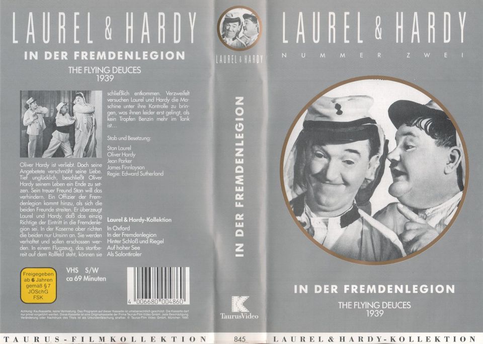 Laurel Hardy 2 In der Fremdenlegion VHS Cover
