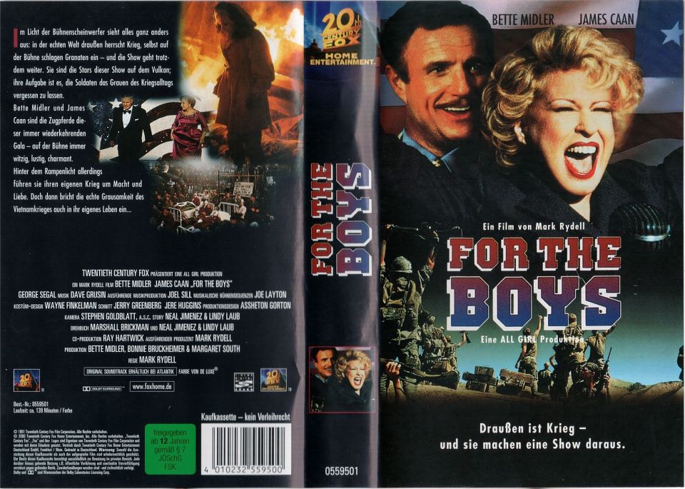 For the Boys VHS Cover