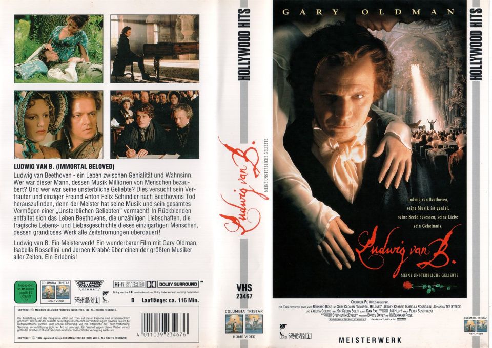 Ludwig van B Meine unsterbliche Geliebte VHS Cover