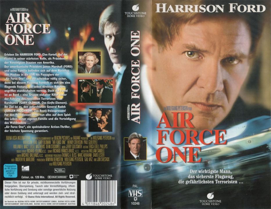 Air Force One VHS Cover