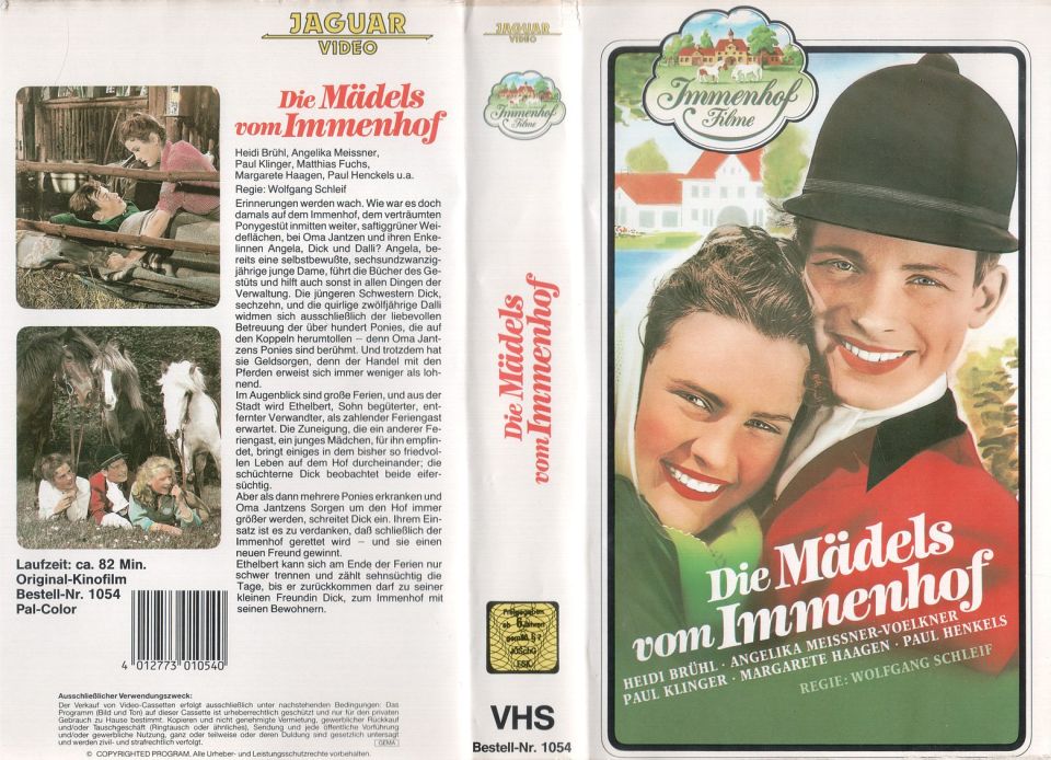 Die Mädels vom Immenhof VHS Cover