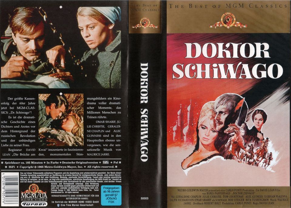 Doktor Schiwago VHS Cover