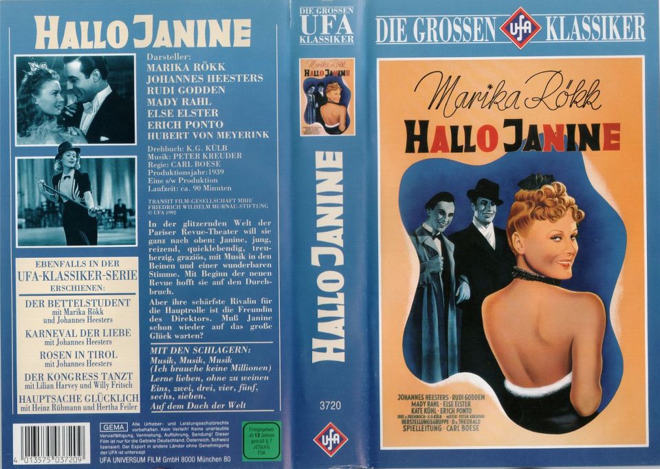 Hallo Janine VHS Cover