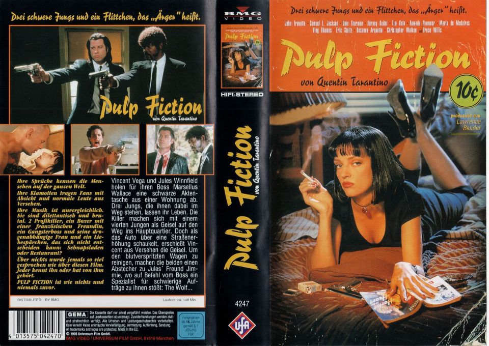 Pulp Fiction VHS Cover
