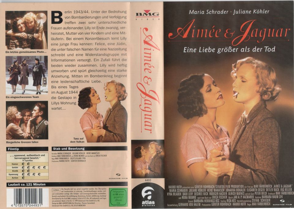 Aimée & Jaguar VHS Cover