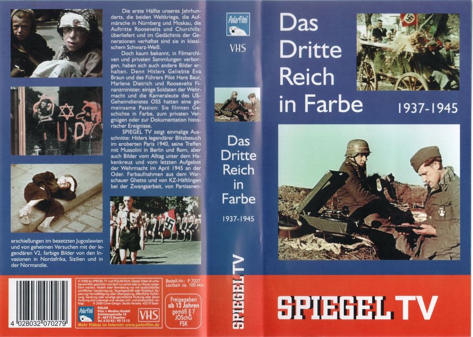 Das Dritte Reich in Farbe 1937 1945 VHS Cover