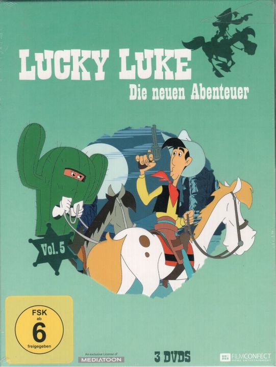 Lucky Luke - Die neuen Abenteuer - Volume 5, Folge 43 - 52 [DVD Film]