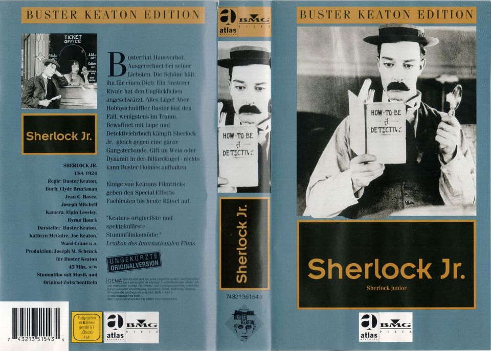 Sherlock Junior VHS Cover