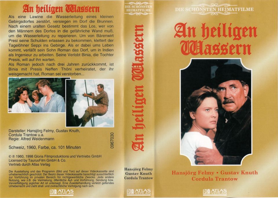 An heiligen Wassern VHS Cover