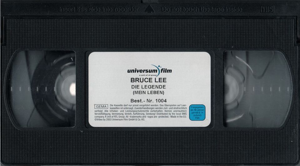 Bruce Lee Die Legende VHS Kassette