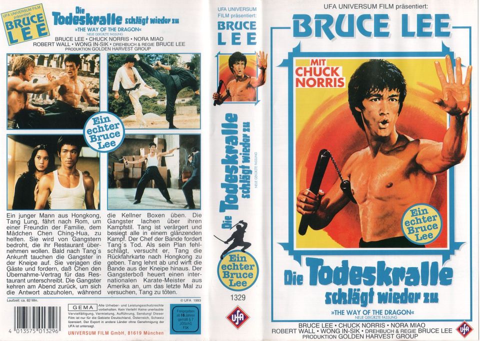 Bruce Lee Die Todeskralle schlägt wieder zu VHS Cover