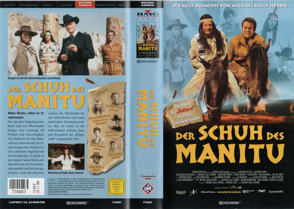 Der Schuh des Manitu Club-Version VHS Cover