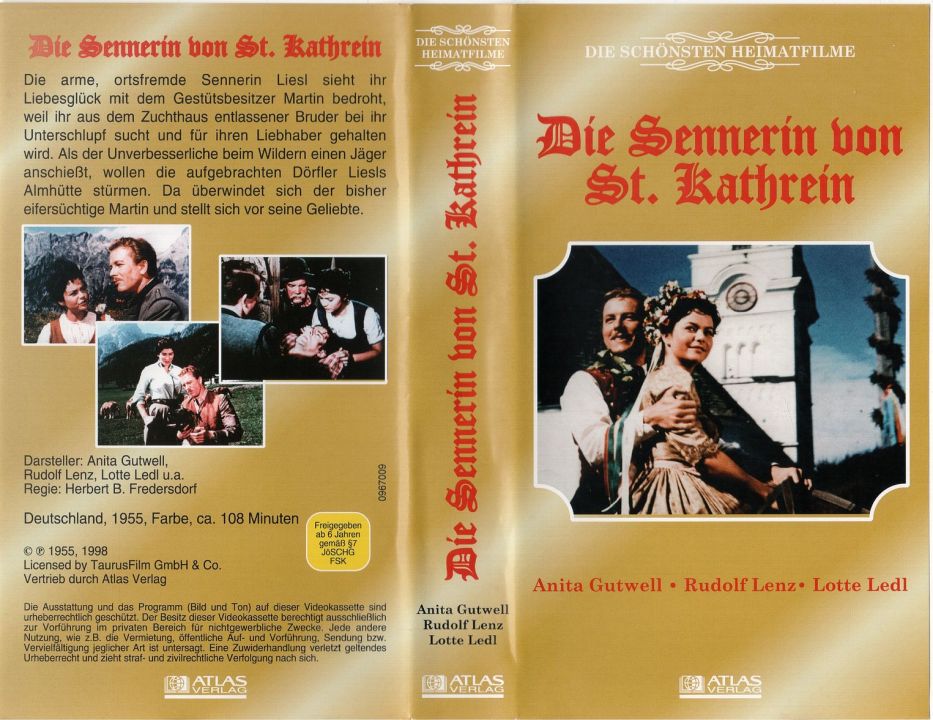 Die Sennerin von St Kathrein VHS Cover