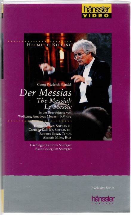 Helmuth Rilling Georg Friedrich Händel Der Messias VHS Cover