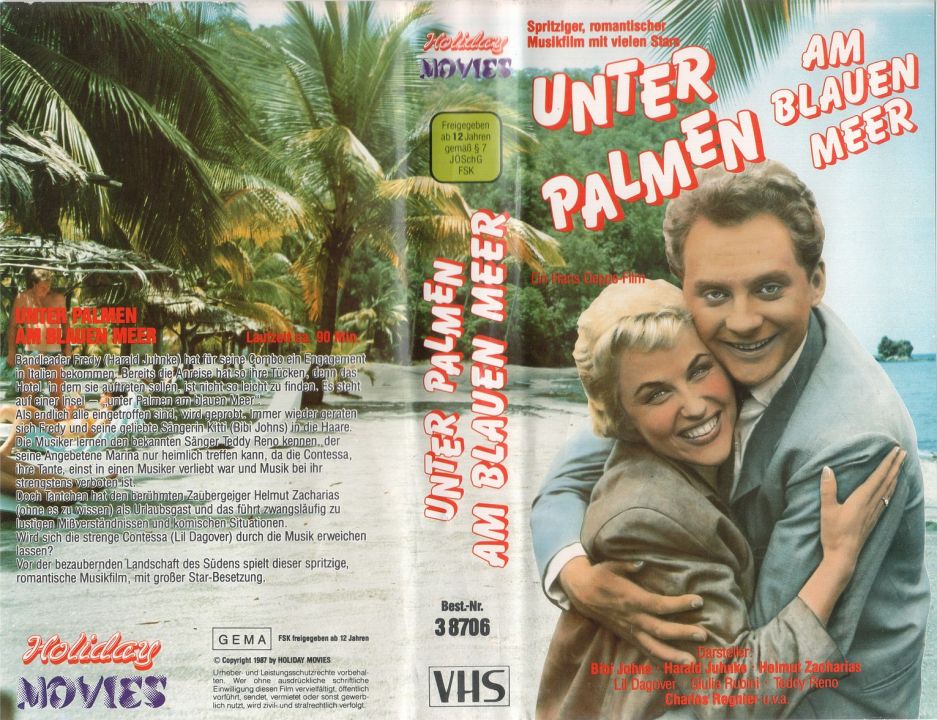 Unter Palmen am blauen Meer VHS Vorderseite