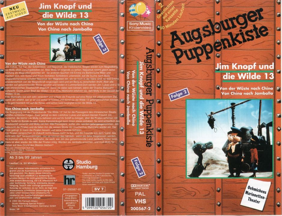 Jim Knopf und die Wilde 13 Folge 2 VHS Cover