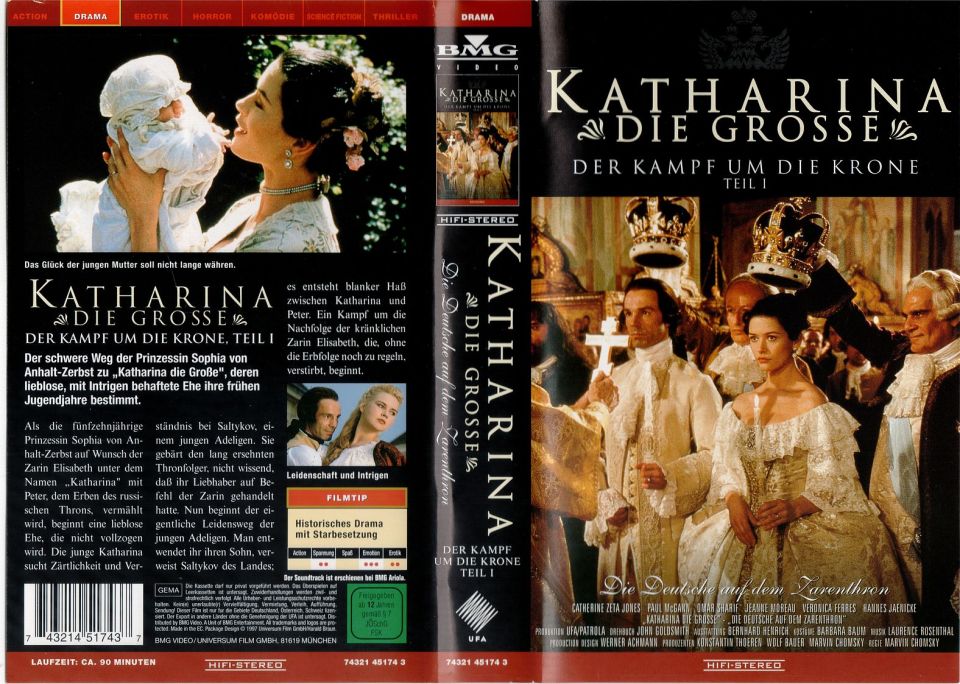 Katharina die Grosse Teil 1 VHS Cover