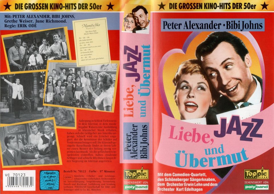 Liebe, Jazz und Übermut VHS Cover