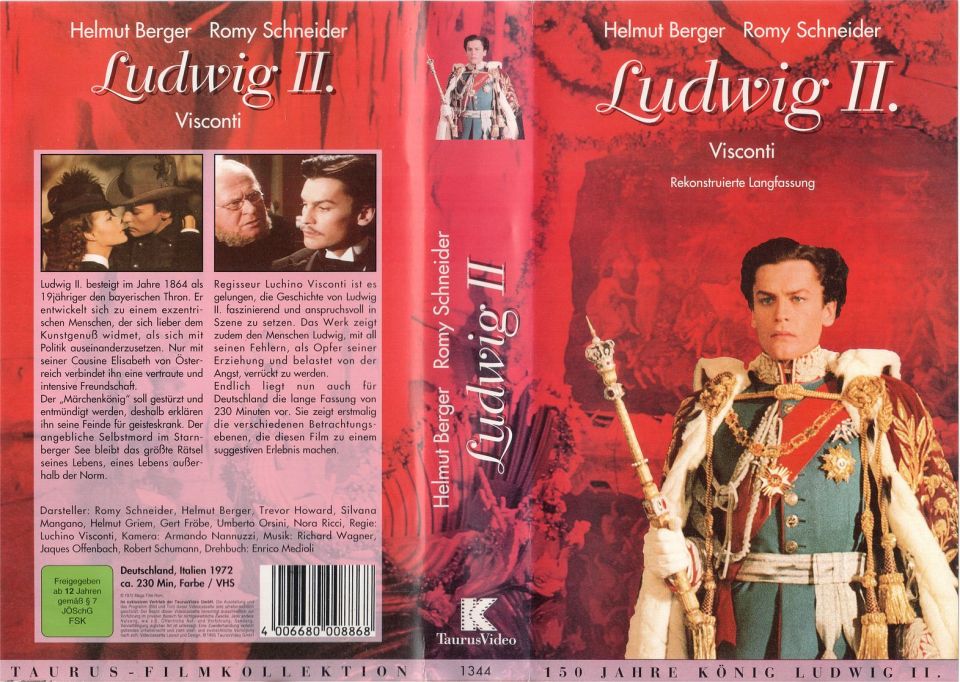 Ludwig II Rekonstruierte Langfassung VHS Cover