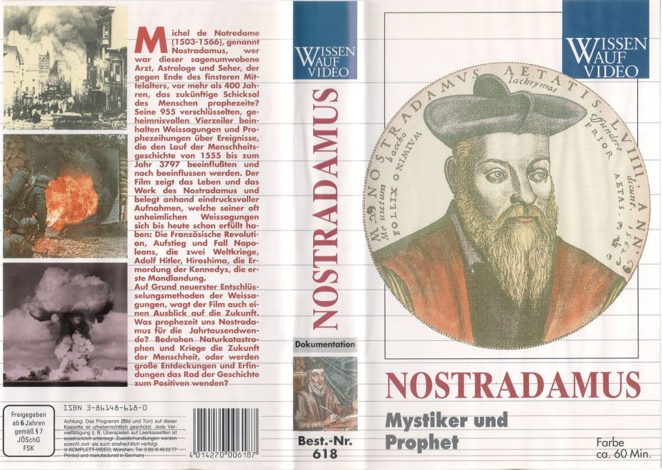 Nostradamus Mystiker und Prophet VHS Cover