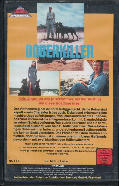 Doberkiller Verleih VHS Rückseite